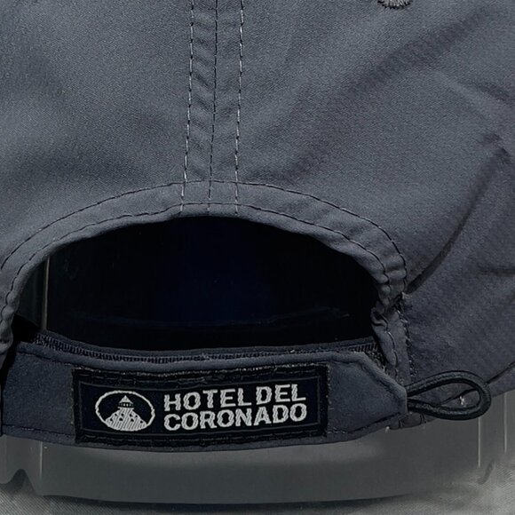 Ahead Hotel Del Coronado Strapback Hat Cap Gray San Diego California Golfer Mens - Picture 10 of 16